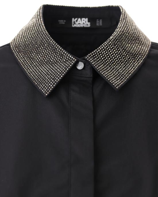  칼라거펠트 셔츠 236W1605 999 black NERO - KARL LAGERFELD