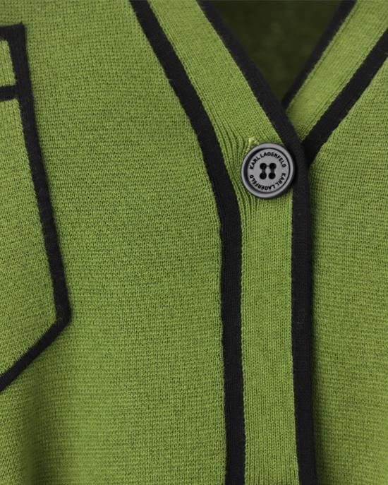  칼라거펠트 가디건 221W2003 477 pesto VERDE - KARL LAGERFELD