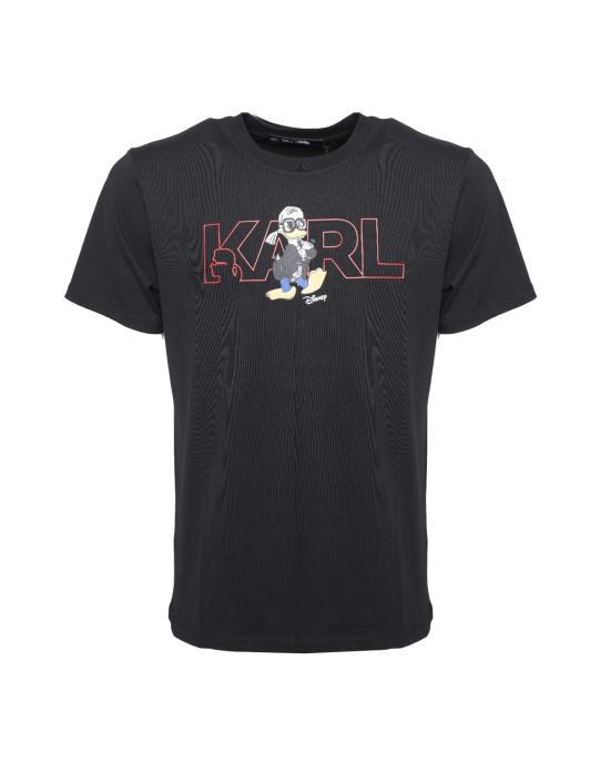  칼라거펠트 반팔 티셔츠 705041 532900 990 Nero Multi NERO - KARL LAGERFELD