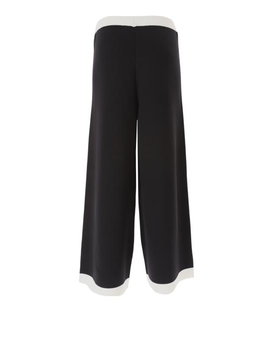  칼라거펠트 수트 팬츠 236W1003 998 black white NERO BIANCO - KARL LAGERFELD