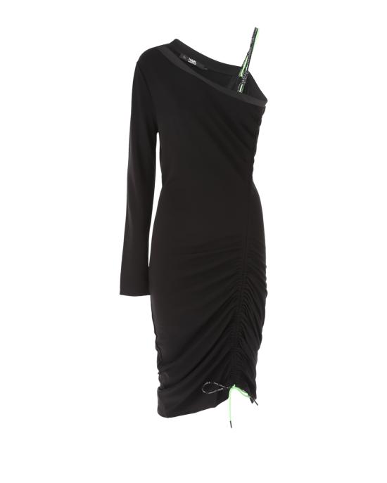  칼라거펠트 미디 원피스 235W1355 999 black NERO