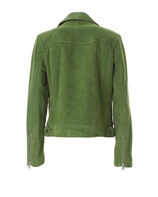  칼라거펠트 가죽 자켓 236W1906 476 pesto green VERDE - KARL LAGERFELD