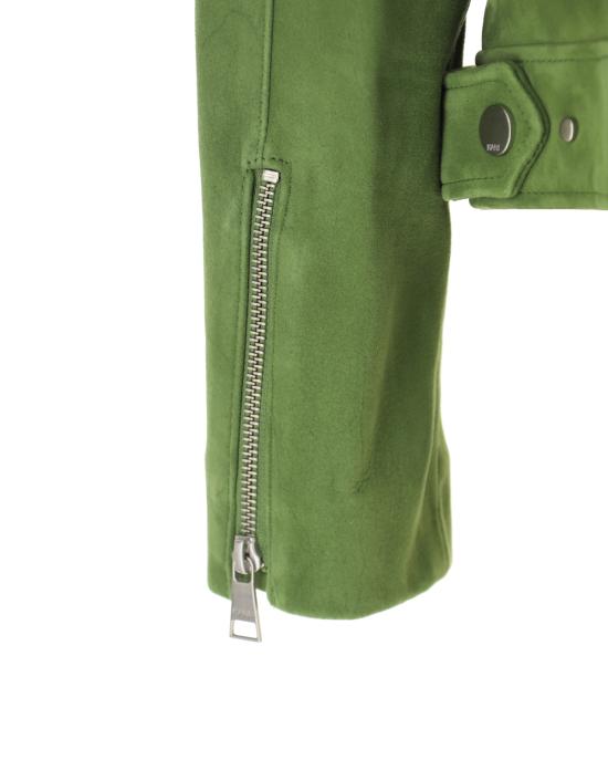  칼라거펠트 가죽 자켓 236W1906 476 pesto green VERDE - KARL LAGERFELD