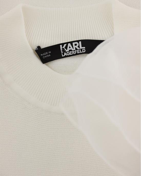  칼라거펠트 스웨터 235W2003 100 white BIANCO - KARL LAGERFELD