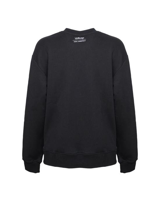  칼라거펠트 긴팔 티셔츠 705098 532930 990 black NERO - KARL LAGERFELD