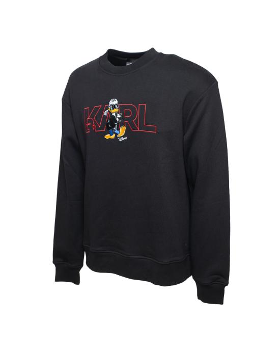  칼라거펠트 긴팔 티셔츠 705098 532930 990 black NERO - KARL LAGERFELD