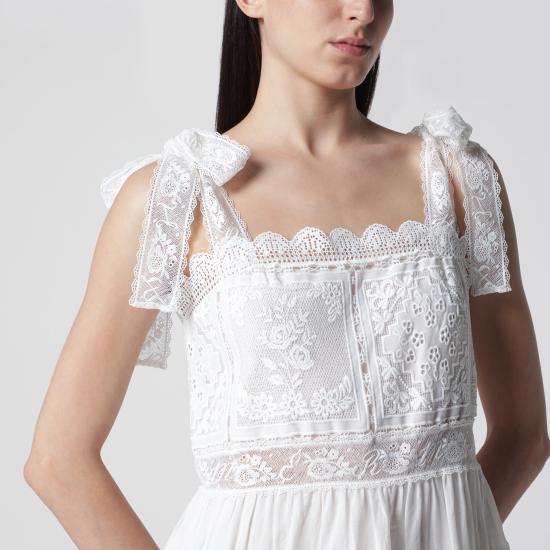 26FW 짐머만 롱 원피스 9053DSS261PL White - ZIMMERMANN
