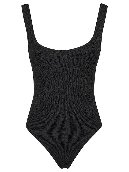 26SS 훈자 지 원피스 수영복 SSQUARE CR BLACK