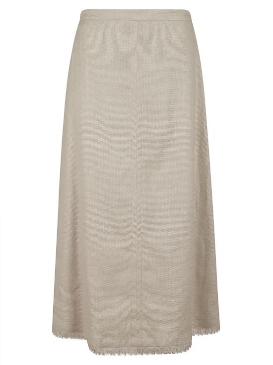 26SS 에스막스마라 롱 스커트 2619101023600 036 BIANCO AVORIO