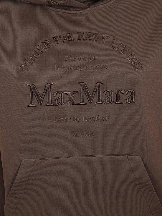26SS 에스막스마라 후드 티셔츠 2619921021600 004 CIOCCOLATO - 'S MAX MARA