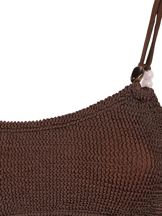 26SS 훈자 지 비키니 수영복 BCASSIE BDD METALLIC CHOCOLATE - HUNZA G