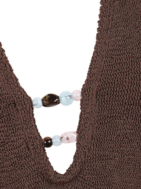 26SS 훈자 지 원피스 수영복 SADRIANA BDD METALLIC CHOCOLATE - HUNZA G