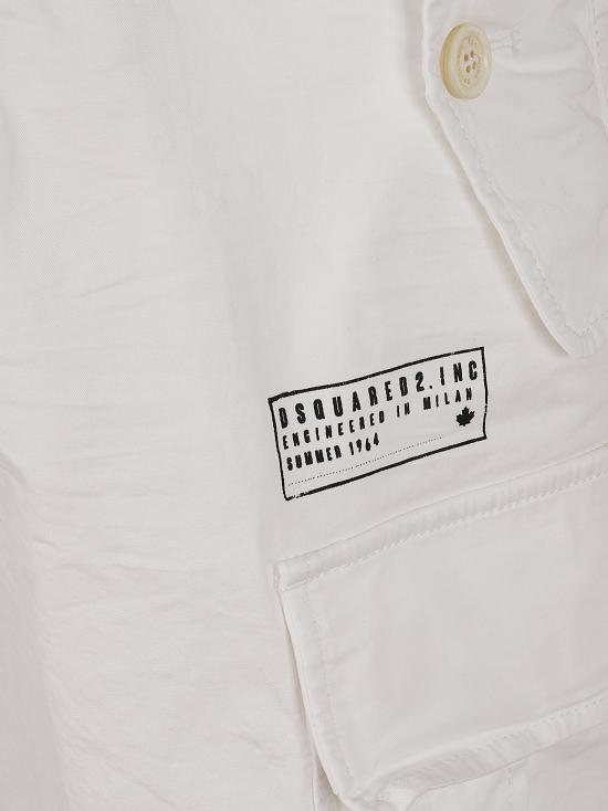 26SS 디스퀘어드2 숏팬츠 S74MU0965 S35175 100 WHITE - DSQUARED2