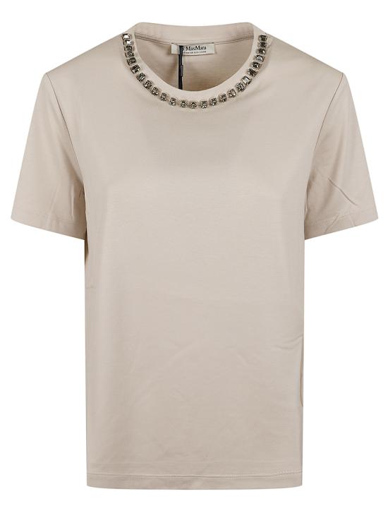 26SS 에스막스마라 반팔 티셔츠 2619971013600 001 BEIGE