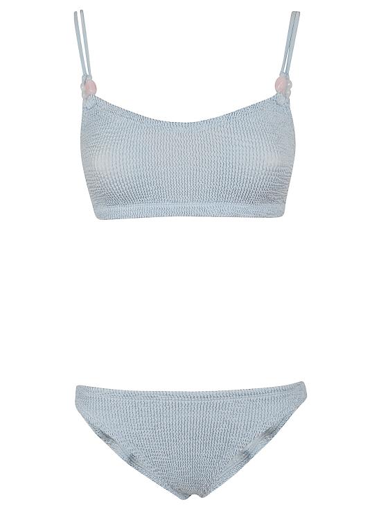 26SS 훈자 지 비키니 수영복 BCASSIE BDD METALLIC ICE BLUE