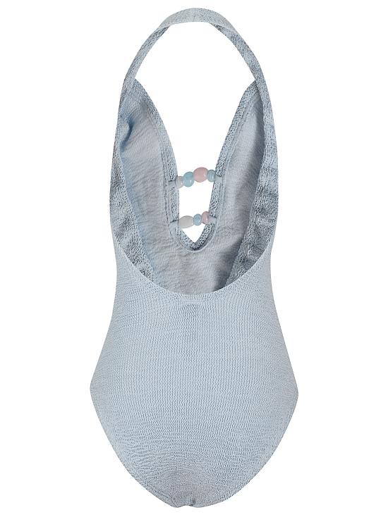 26SS 훈자 지 원피스 수영복 SADRIANA BDD METALLIC ICE BLUE - HUNZA G