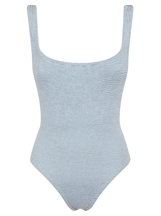 26SS 훈자 지 원피스 수영복 SSQUARE CR METALLIC ICE BLUE