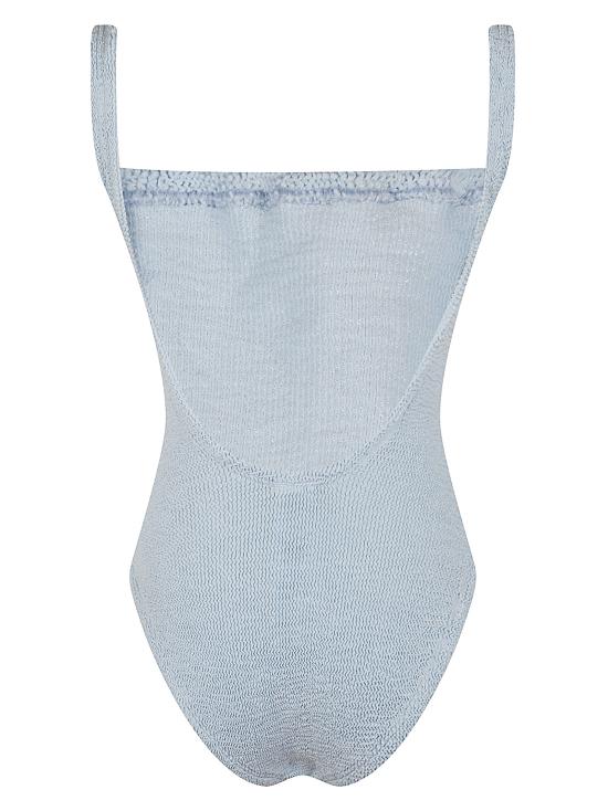 26SS 훈자 지 원피스 수영복 SSQUARE CR METALLIC ICE BLUE - HUNZA G