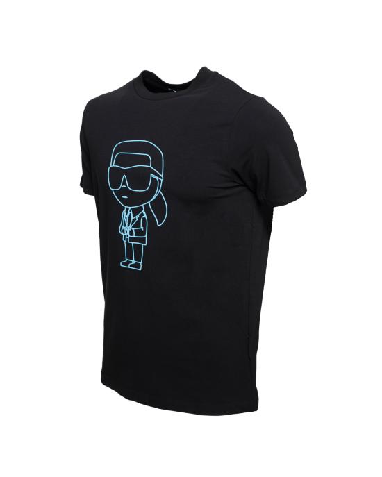  칼라거펠트 반팔 티셔츠 755082 532221 990 Black Blue NERO BLU - KARL LAGERFELD