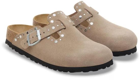  버켄스탁 보스턴 리벳 스웨이드 레더 1030418BOSTONRIVETTAUPE - BIRKENSTOCK