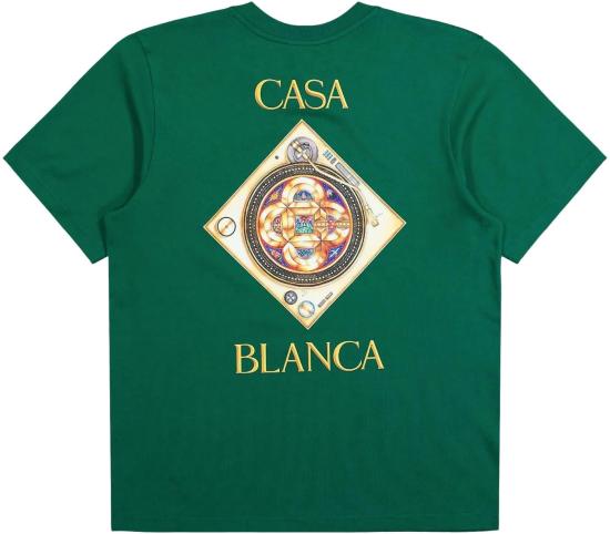26SS 카사블랑카 반팔 티셔츠 MSS26JTS00103 GREEN - CASABLANCA