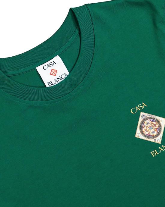 26SS 카사블랑카 반팔 티셔츠 MSS26JTS00103 GREEN - CASABLANCA