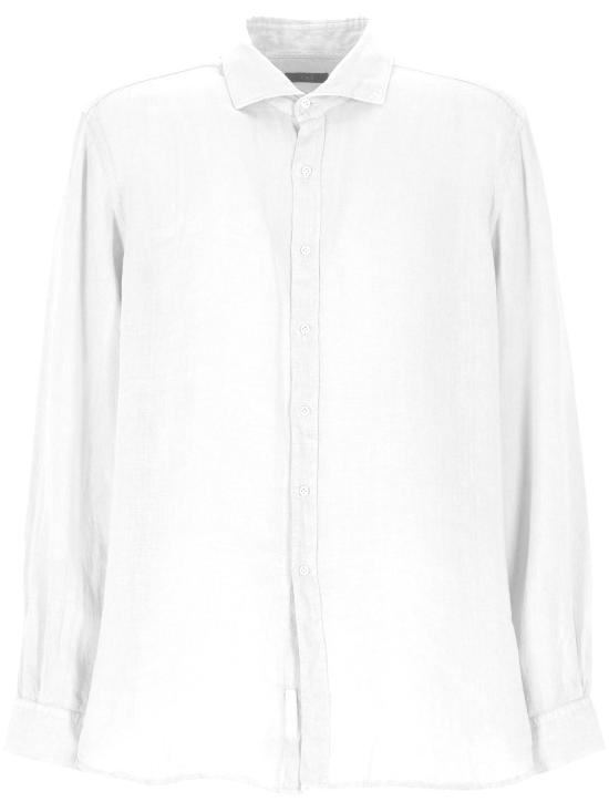 26SS 페이 긴팔 셔츠 NCMA152259T HTKB012 Bianco Sporco