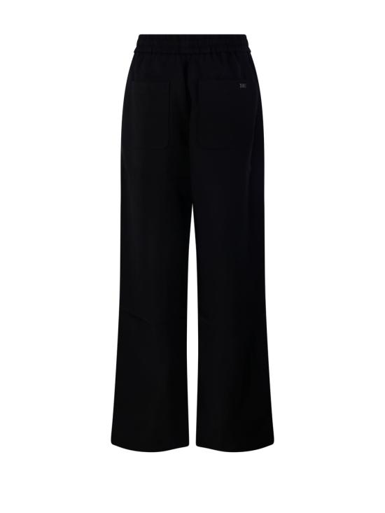 26SS 아미 블렌디드 리넨 엘라스티케이티드 웨이스트 트라우저 FTR868 VI0052 001 BLACK - AMI