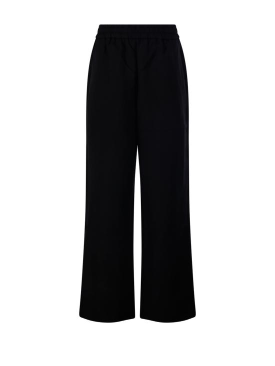 26SS 아미 블렌디드 리넨 엘라스티케이티드 웨이스트 트라우저 FTR868 VI0052 001 BLACK