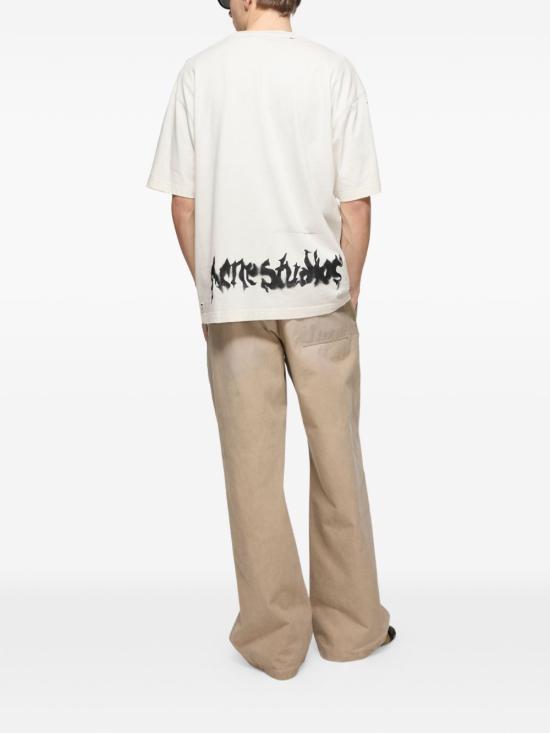 26FW 아크네 스튜디오 반팔 티셔츠 BL0430 DC6 Dusty white - ACNE STUDIOS