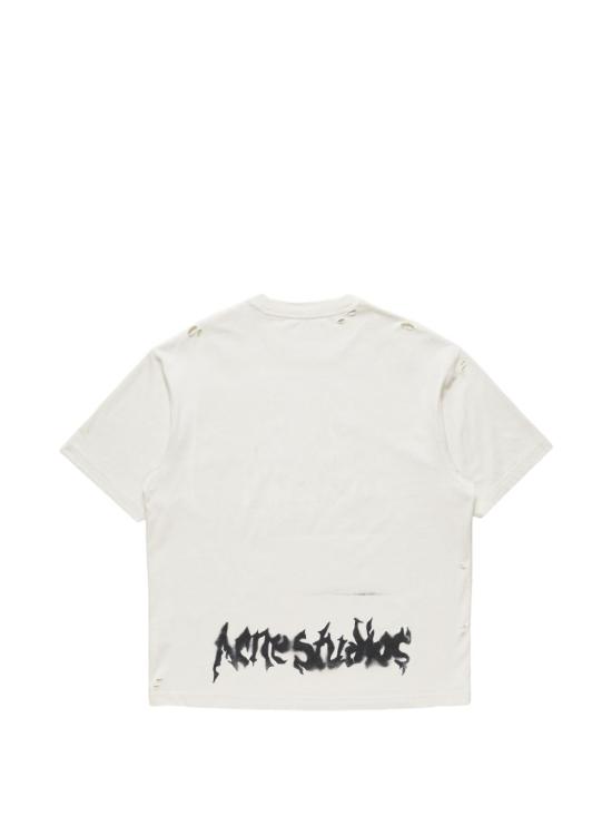 26FW 아크네 스튜디오 반팔 티셔츠 BL0430 DC6 Dusty white - ACNE STUDIOS