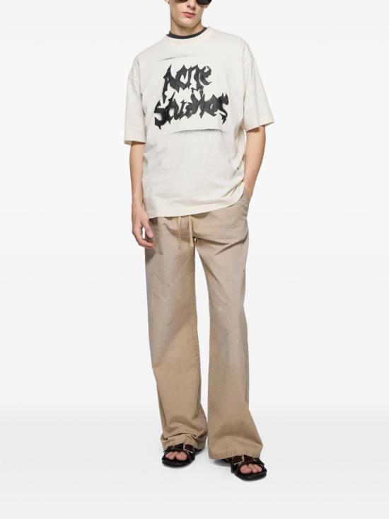 26FW 아크네 스튜디오 반팔 티셔츠 BL0430 DC6 Dusty white - ACNE STUDIOS