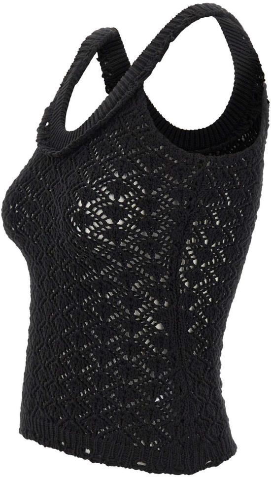 26SS 블루마린 민소매 티셔츠 2M692AN0990 BLACK - BLUMARINE