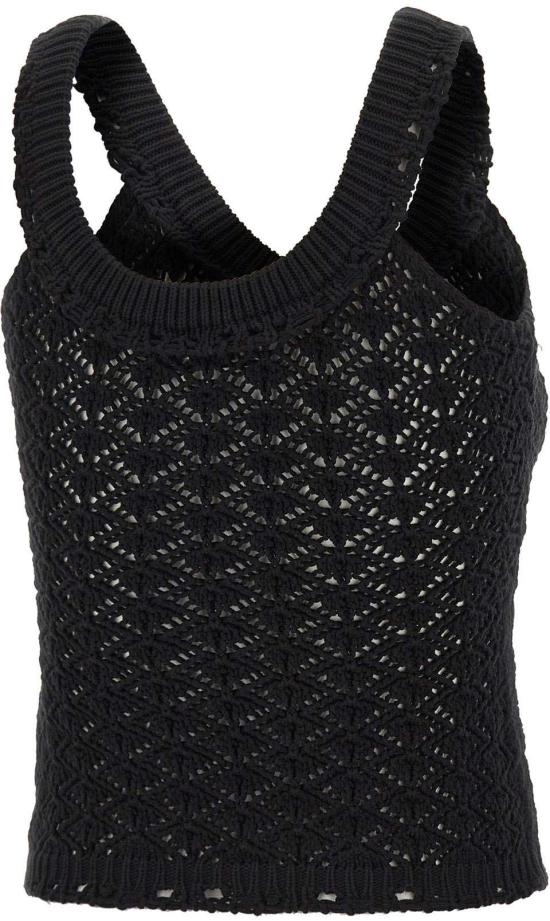 26SS 블루마린 민소매 티셔츠 2M692AN0990 BLACK - BLUMARINE