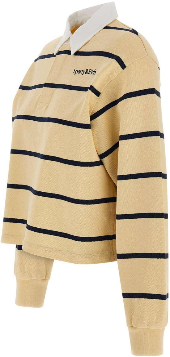 26SS 스포티앤리치 폴로 티셔츠 TO00876300YE22ALMOND YELLOW - SPORTY & RICH