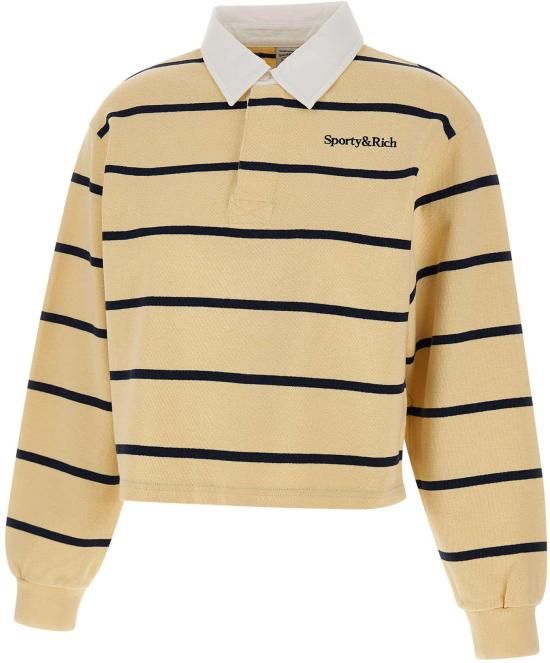 26SS 스포티앤리치 폴로 티셔츠 TO00876300YE22ALMOND YELLOW
