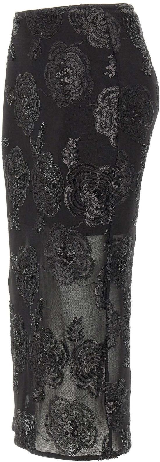 26SS 로테이트 롱 스커트 114924100 BLACK - ROTATE