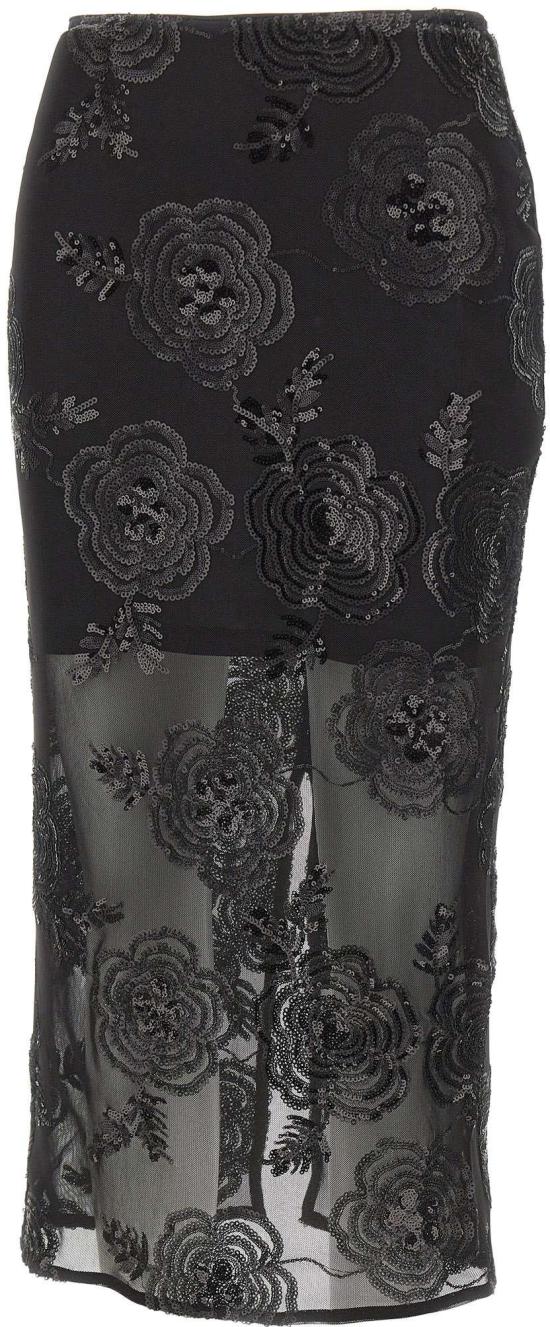26SS 로테이트 롱 스커트 114924100 BLACK