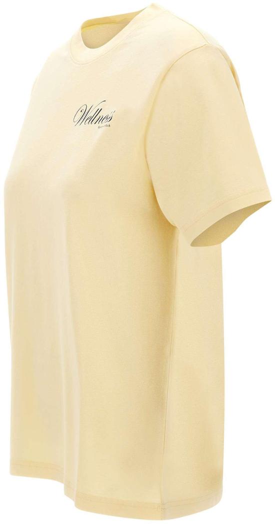 26SS 스포티앤리치 반팔 티셔츠 TO11976083YE02ALMOND YELLOW - SPORTY & RICH