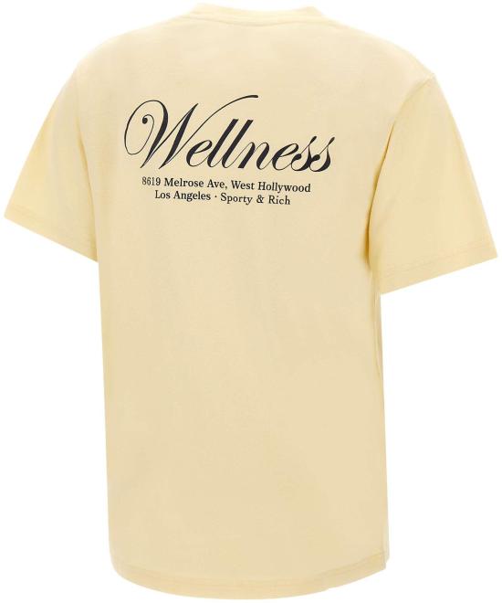 26SS 스포티앤리치 반팔 티셔츠 TO11976083YE02ALMOND YELLOW - SPORTY & RICH