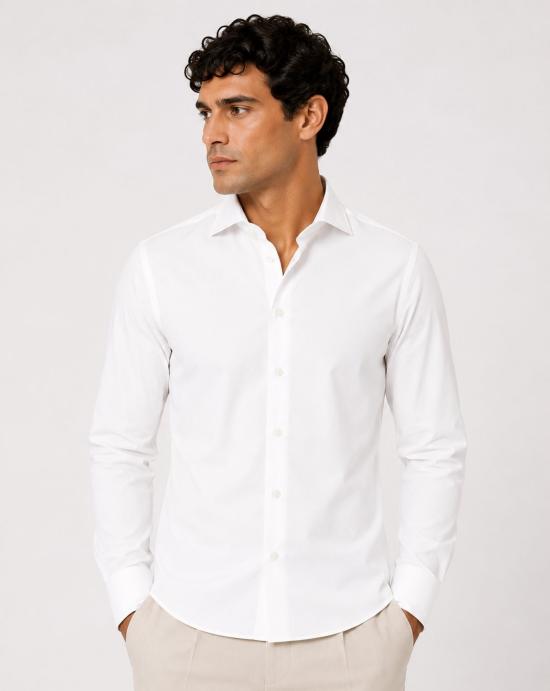 26SS 싸쿠스 긴팔 셔츠 422ML 21192 001 White - XACUS