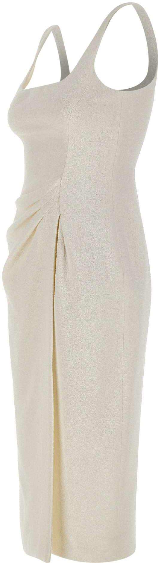 26SS 블루마린 미디 원피스 2A782AN0103 WHITE - BLUMARINE