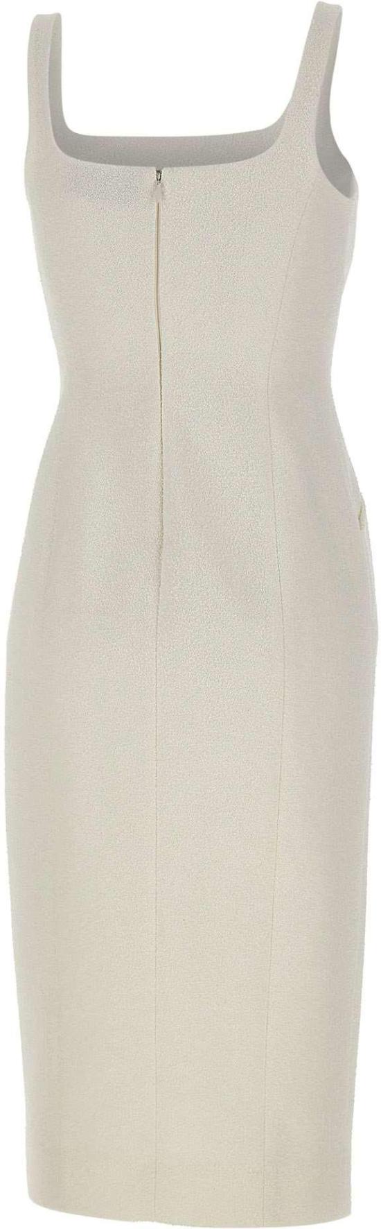 26SS 블루마린 미디 원피스 2A782AN0103 WHITE - BLUMARINE
