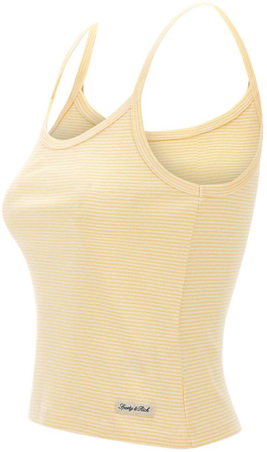 26SS 스포티앤리치 민소매 티셔츠 TO10676326YE34ALMOND YELLOW - SPORTY & RICH