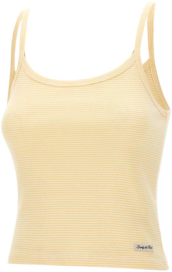 26SS 스포티앤리치 민소매 티셔츠 TO10676326YE34ALMOND YELLOW
