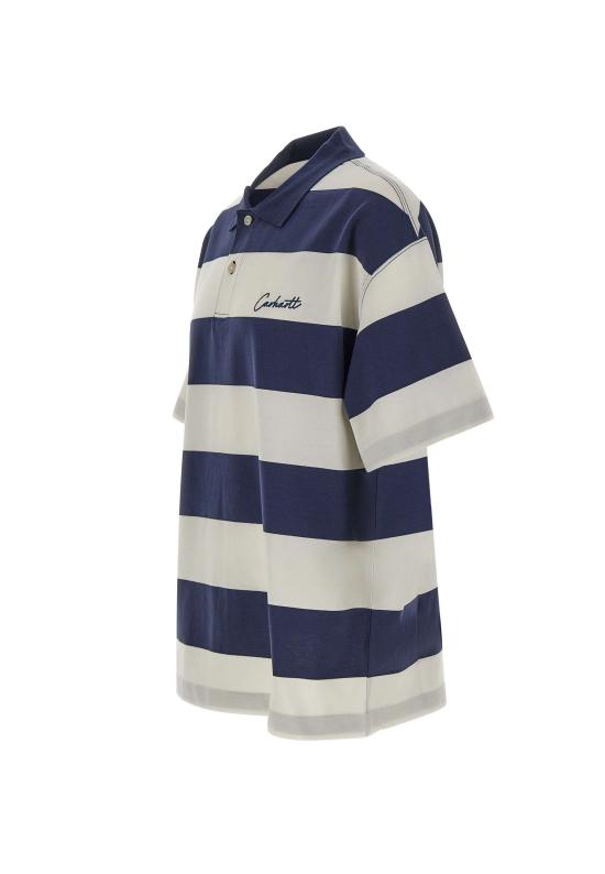 26SS 칼하트 WIP 숏슬리브 델레이 폴로 I036187 3LEXX DELRAY STRIPE BLUE DOM - CARHARTT WIP