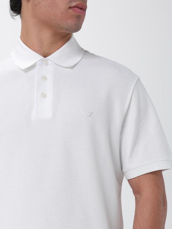 26SS 엠포리오 아르마니 폴로 티셔츠 EM005251AF10497 U0003 White - EMPORIO ARMANI