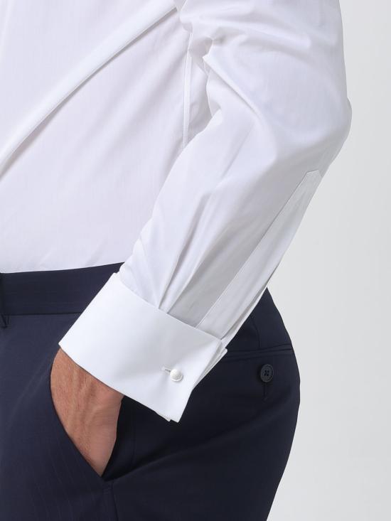 26SS 에르메네질도제냐 긴팔 셔츠 9MCZRM301950A3 100 White - ERMENEGILDO ZEGNA