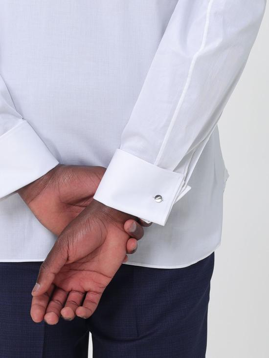 26SS 에르메네질도제냐 긴팔 셔츠 9RS4PA301350A3 100 White - ERMENEGILDO ZEGNA