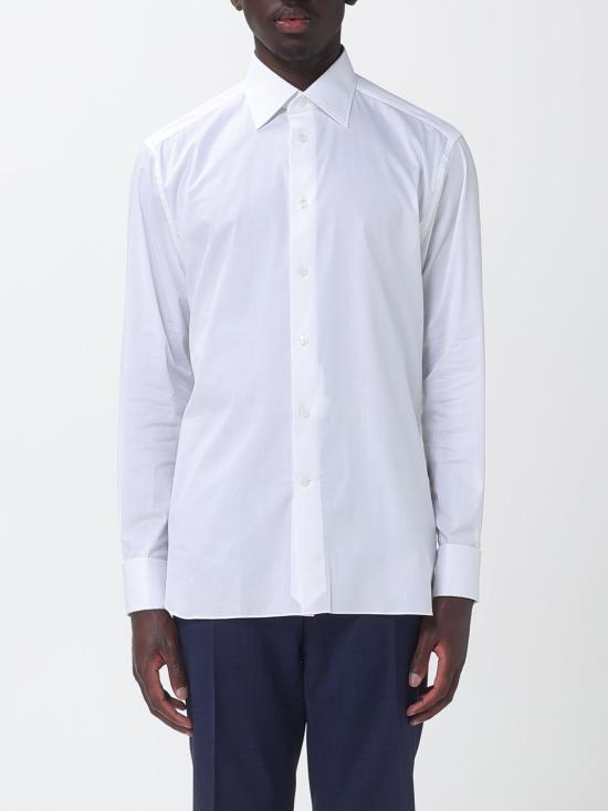 26SS 에르메네질도제냐 긴팔 셔츠 9RS4PA301350A3 100 White